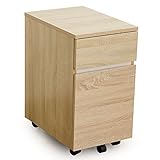 LOWYA （ロウヤ） 【 ワゴン単品 】 ワゴン 2段 サイドチェスト A4対応 傷・汚れに強い メラミン加工 キャスター付き フルオープンレール ホワイト/オーク