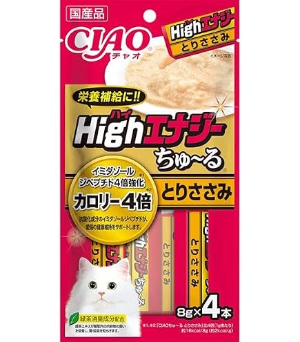 Amazon.co.jp: チャオ (CIAO) Highエナジーちゅ~る とりささみ 8g×4本