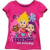 Bubble Guppies Girls Short Sleeve Tee ( Toddler / Little Kid ) カラー: ピンク