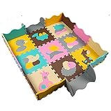 （オメラース）Omelas ギフト 英語 英字 数字 プレイマット プレイスペース 子供部屋 キッズ グッズ クリスマス プレゼント キッズパズルマット (ジョイントマット・フロアマット) A105-