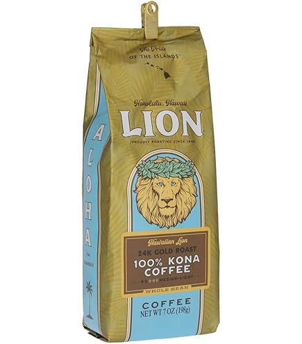Amazon | ライオンコーヒー コナ100%24キャラット(粉) 198g | Lion