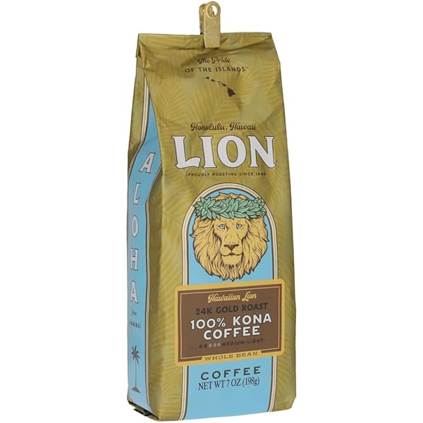 Amazon | ライオンコーヒー コナ100%24キャラット(粉) 198g | Lion