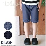 (ディラッシュ) DILASHスーパーのびのびデニムハーフパンツ（４．５分丈）/夏 80 ブルー