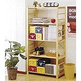 オープンラック 多目的ラック ナチュラル フリーラック5段