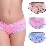KAZENOKO マタニティ ショーツ ローライズ パンツ【 3種+ 収納袋 セット 】妊婦 健診 マタニティウェア 妊娠初期 ～ 産後 マタニティー ボーダー 縞々 縞模様 サイズ 各種 K323 