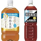 【セット買い】[トクホ] サントリー 胡麻麦茶 1.05L×12本 + [トクホ] サントリー 黒烏龍茶 1.4L×8本