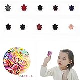 【爱莉セレクトショップ】合計10個小花 ミニヘアピン　ミニヘアクリップ ベビー髪飾り 髪留め 髪ピン 髪クリップ 子供コンビネーション1パッケージ使い捨てキャンディーカラーヘアポニーテールホルダーヘア
