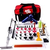 Toppdrtool　軽自動車 無塗装 DIY 凹み修理 工具セット デントリペア PDR 工具 カー用品 (ブルーグルーガン+ゴールデンデントリフター)