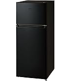 アイリスオーヤマ 142L冷蔵庫 ブラック スリム
