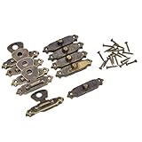 Viviseason(ビビシーズン) 5個セット ボックスラッチ ロックラッチ 木箱 掛け金 ブロンズトーン 木箱スーツケース ギフト用の箱　金属バックル アクセサリー