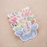 よだれかけ ビブ ベビー ビブ スタイ 柔らかい 出産祝い 360°回転可 5枚入り