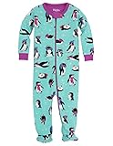 Hatley ハットレイ ベビー女の子 すべりどめ足付カバーオール、おしゃれなベンギンさん 80~85cm、18-24M(79-84cm) マルチカラー 100%綿 DR5OCPE003
