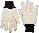 Custom Leathercraft 2004 Cotton Canvas Gloves with Knit Wrist One Size Fits Most [並行輸入品]