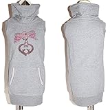 (グッチ) GUCCI ノースリーブワンピース タートルネック グレー ハートWG リボンラインストーン 293210 X8856 1460 #12A [並行輸入品]