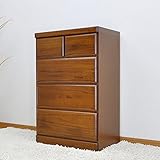 チェスト 開梱設置 幅60 ローチェスト たんす 箪笥 4段 桐たんす 収納家具 整理ダンス AYU-3-173-KK (ブラウン)