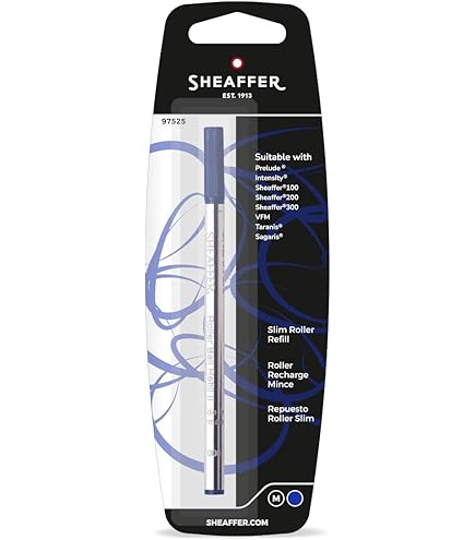 Amazon | SHEAFFER シェーファー ボールペン 水性 替芯 M 中字 ブルー