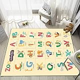 カーペット マット 100*200cm 子供 長方形 プレイマット フロアマット ルームマット ホルムアルデヒドなし 滑り止め 柔らかい 安全エコ 無刺激 アニマル柄 キッズ 遊びマット ベビープレイマット おしゃれ かわいい 床暖房 ホットカーペット対応