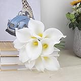 calciferrealタッチカラーリリー柄ブライダルラテックスウェディングブーケフラワーBouquets ( # 1205、20個)