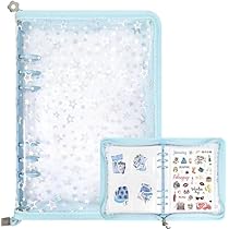 正規品のみ‪‪❤︎‬A5キラキラデカシール帳完成品‪‪❤︎‬ Amazon | シール帳 透明 A5 収納バインダー 6穴 4ポケット 星柄