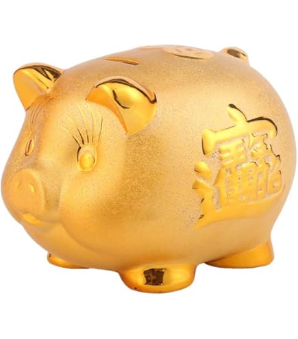 Amazon.co.jp: 【神話広場】 ブタ 豚 貯金箱 ラッキー アイテム 正月