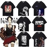 [うねり] 2024 大崎ナナ tシャツ 半袖 インナーシャツ NANA ナナ コスプレ衣装 ティーシャツ 綿 夏服 日常服 丸首 上着 記念シャツ 軽い 柔らかい 快適 通勤 通学 変装 個性 男女兼用 誕生日 プレゼント (02,L)