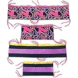 One Grace Place Sassy Shaylee Crib Bumper, Black, Pink and Purple by One Grace Place [並行輸入品]