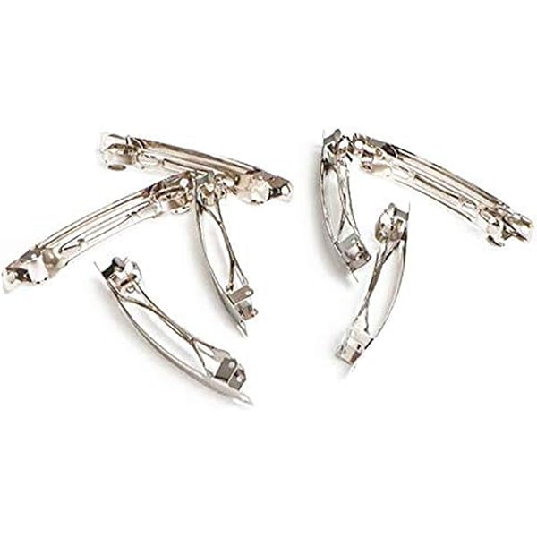 Amazon.co.jp: HJ ヘアバレッタ 平バレッタ ヘアクリップ