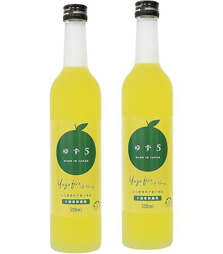 Amazon.co.jp: 【公式発送】ゆず 5倍希釈ジュース（500ml）2本 柚子屋