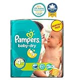 パンパース赤ちゃんドライおむつサイズ4+月額パック - 152おむつ (Pampers) (x6) - Pampers Baby-Dry Nappies Size 4+ Monthly Pack - 