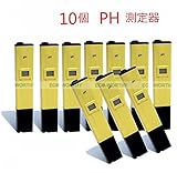 ECO-WORTHY 10個 熱帯魚飼育等の水質検査に PHメーター ペーハー測定器 10個 L08PHM-10
