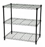 エイ・アイ・エス(AIS) スチールラック支柱径19mm 3段 幅60奥行35高さ60.4cm ブラウン SRS-6035BR