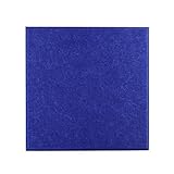 4枚入り 硬質吸音 フェルトボード 吸音パネル 400×400mm×厚さ9 mm 45度カットタイプ (ブルー)