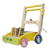 Active Island 手押し車 カタカタ 木製 ベビーウォーカー 赤ちゃん 幼児 教育 歩行 練習用 A320 (Bタイプ)