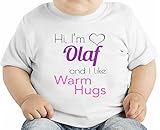Hi I Am Olaf Slogan オーガニックベビーTシャツ 12 - 18 Months