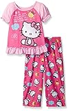 Hello Kitty Toddler Girls 2 Piece Pant Set Pink 2T [並行輸入品]