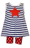 Bonnie Baby Girl First 4th of July PatrioticスパンコールStarショーツセット( 0 m-24 m ) US サイズ: S