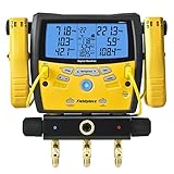 Fieldpiece SMAN340 3-Port Digital Manifold with Pipe Clamps [並行輸入品]
