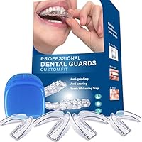 マウスピース 睡眠時の騒音 歯ぎしり対策マウスピース 歯ぎしり 食いしばり 睡眠用マウスガードいびき改善（型取りタイプ） 抗菌ケース＆日本語説明書 （4個セット）