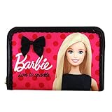 ゆうパケット配送 バービー Barbie　サテン　マルチケース　フューシャピンク 11668【Barbie　母子手帳ケース　トラベルケース　パスポートケース　キャラクター】