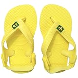 即納　ハワイアナス正規品BABY BRASIL ベビー世界中の著名人が愛し、パリの高級デパートでも定番のビーチサンダルの王様 (22（14.0cm）, ライトイエロー)
