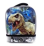 Jurassic World Drop Bottom Reflective 9 inch Lunch Box - Grey and Black [並行輸入品]