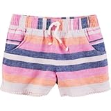 Carter's(カーターズ) ポンポンストライプショーツ ピンク ボトムスショートパンツ 2歳【並行輸入】