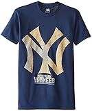 MLBニューヨークヤンキースメンズ58e Tシャツ、ネイビー、スモール