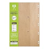 ポケット替台紙 10穴・バインダー式 L判・3段ポケット クラフト [おもちゃ＆ホビー]