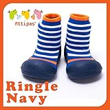 アティパス attipas ベビーシューズ リングル ネイビー Lサイズ（12.5cm） Ringle