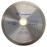 Kingthai 4-1/2"連続リム刃ダイヤモンドブレード22.23mm-15.875mm 穴径 磁器　タイル切断用
