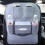 TangQI トランク収納ボックス カーポケット シートバック 車内小物整理 取付簡単 車用バックシートポケット 車内収納ケース　 高容量 チャイルドシート 携帯電話収納可 カーアクセサリー 　愛車の