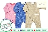 【子供服】 kids zoo (キッズズー) ボア配色ニットキルトおうち柄トレーナーオール 70cm，80cm W62702