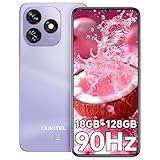 OUKITEL C51 SIMフリー スマホ 本体 18GB RAM+128GB ROM 1TB拡張可能 Android 14 スマホ 本体 6.8インチ 大画面 90Hzのリフレッシュレート 5150mAh 大容量バッテリー13MP+5MPカメラ スマートフォン 3.5mmヘッドフォンジャック 4GデュアルSIM GPS/指紋認証/顔認証/技術適合認証（紫）