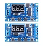 YMS PARTS【2個入】MOSFETリレーモジュール タイマーリレー機能付 トリガースイッチ (2)